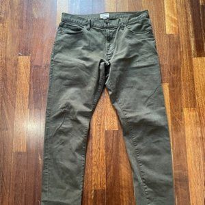 Todd Snyder Slim Fit Five Pocket Chinos - Army Green - 32" x 30"